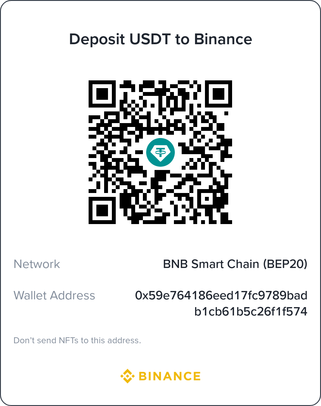 USDT Payment QR Code